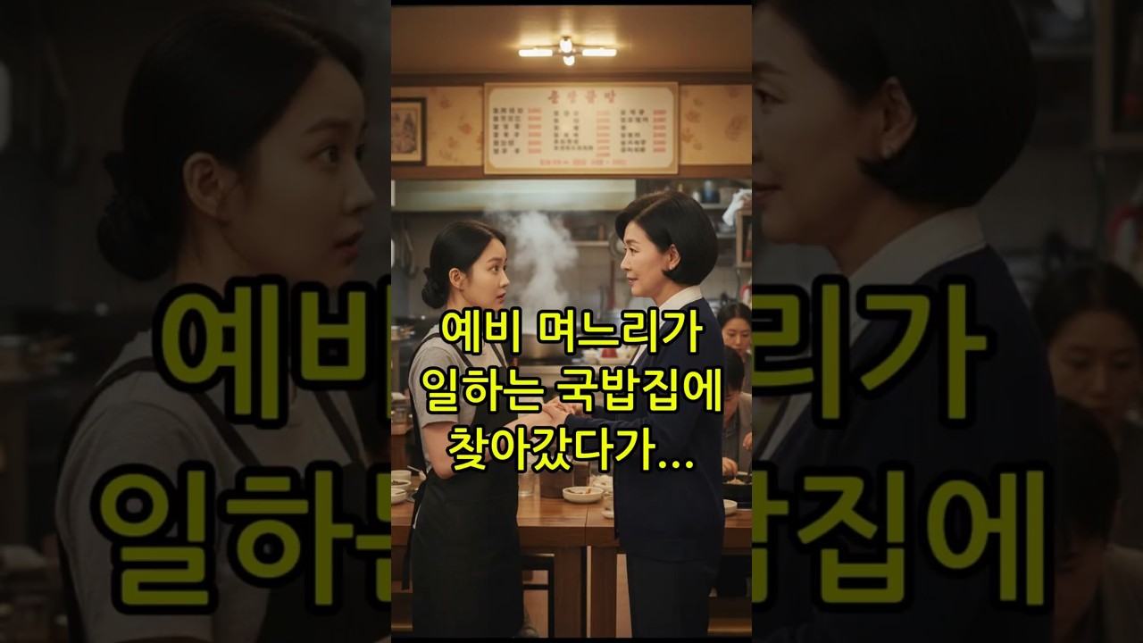 예비 며느리가 일하는 국밥집에 찾아갔다가 #사연 #감동사연 #시니어이야기 #인생이야기 #인생사연