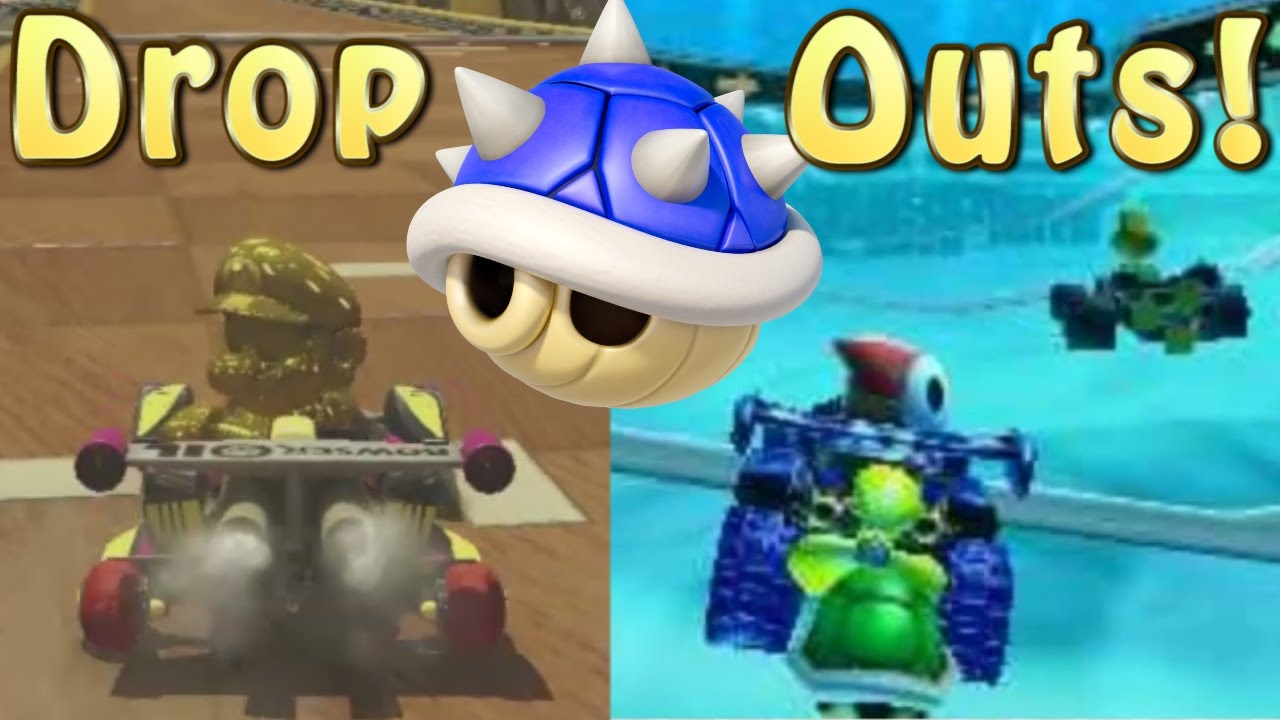 Mario Kart 8 & 7 Blue Shell Drop Out Montage 16