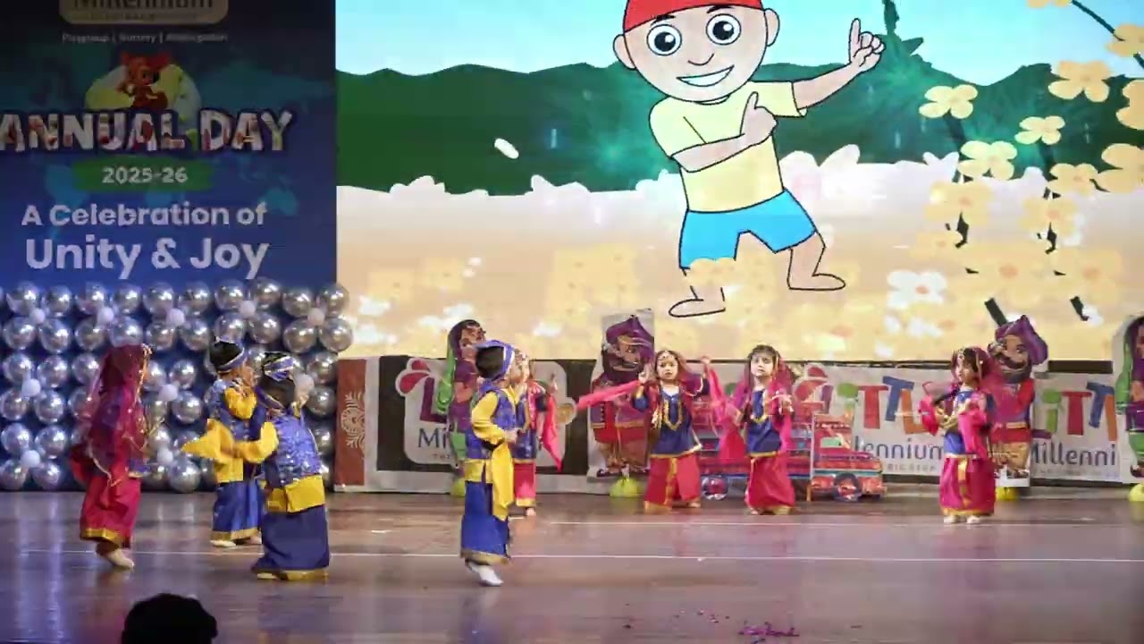 🕺 Playgroup Punjabi Dance Performance | Little Millennium Mahalaxmi Nagar | ANNUAL FUNCTION 2025-26💃