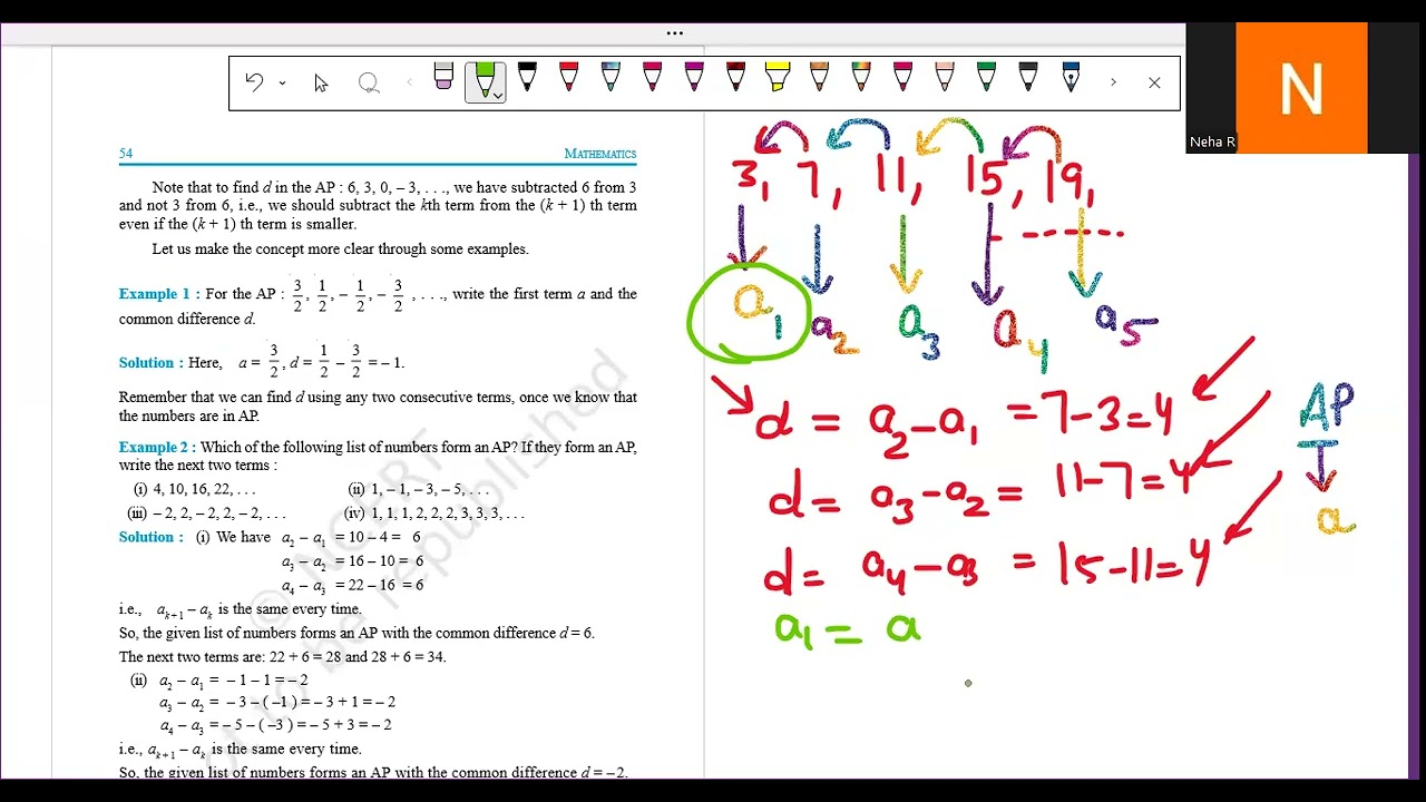 Class 10 CBSE math AP NCERT example in easy and fun way