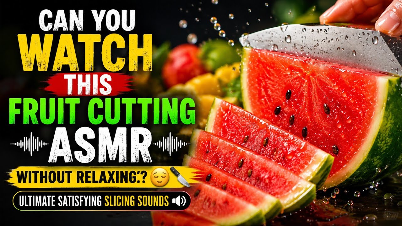 Czy potrafisz oglądać ten film ASMR o krojeniu owoc&oacute;w bez relaksu? 😌🔪 | Najbardziej satysfakcjonujące dźwięki krojenia
