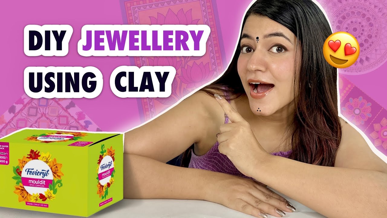 I Made Prettiest* Jewellery Using Clay 😍🥰