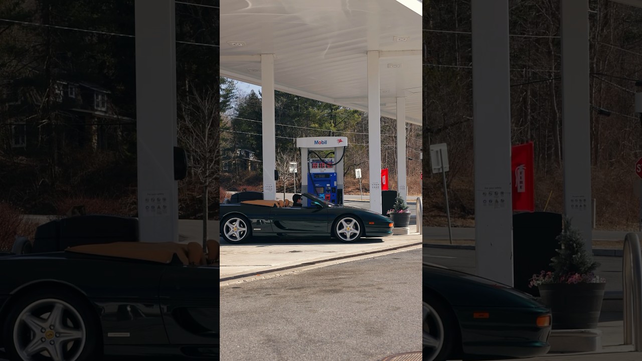Gas run with a 1997 Ferrari 355 Spider.