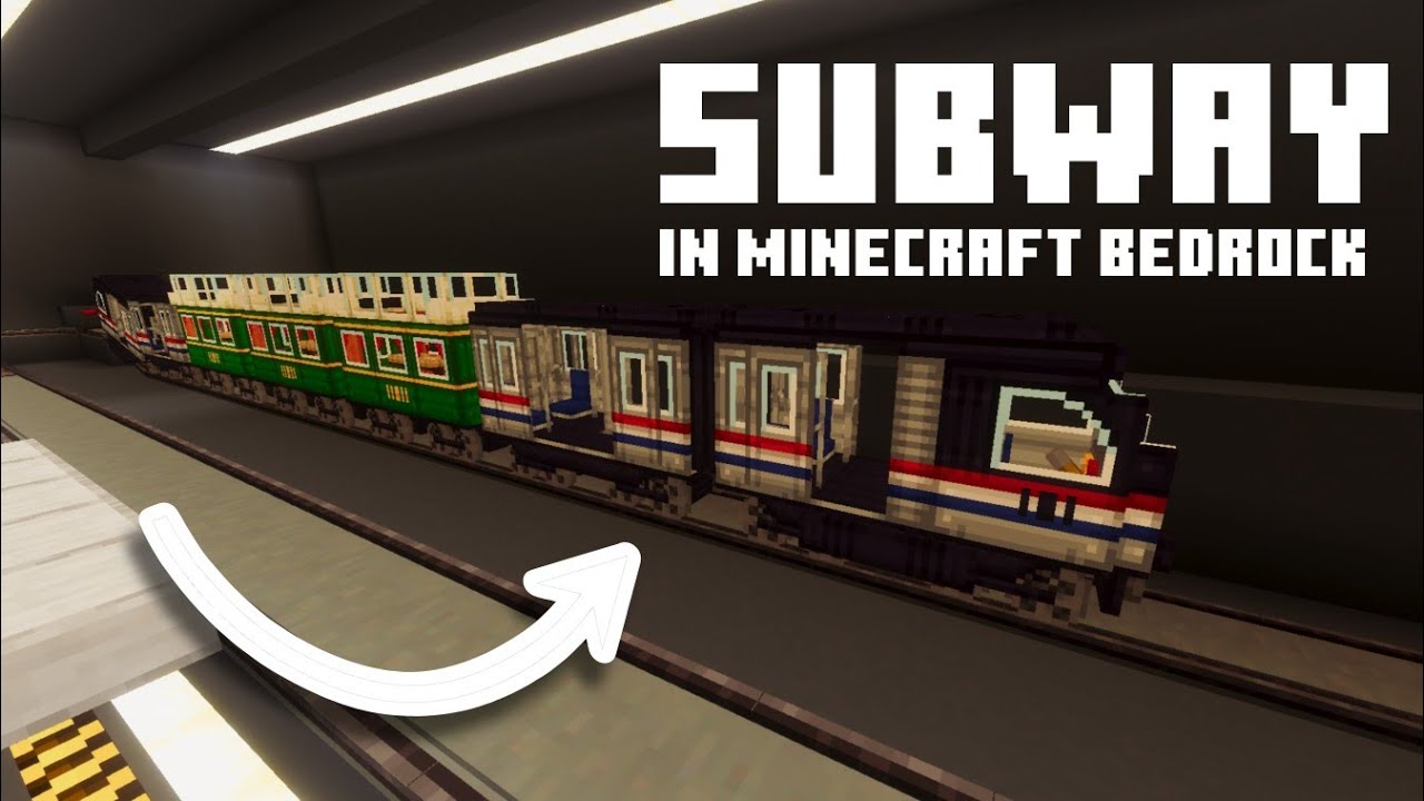 We BUILT a SUBWAY in Minecraft Bedrock!