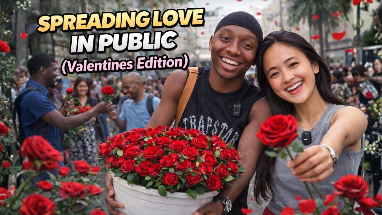 Giving 200 Roses to Strangers for Valentine’s Day