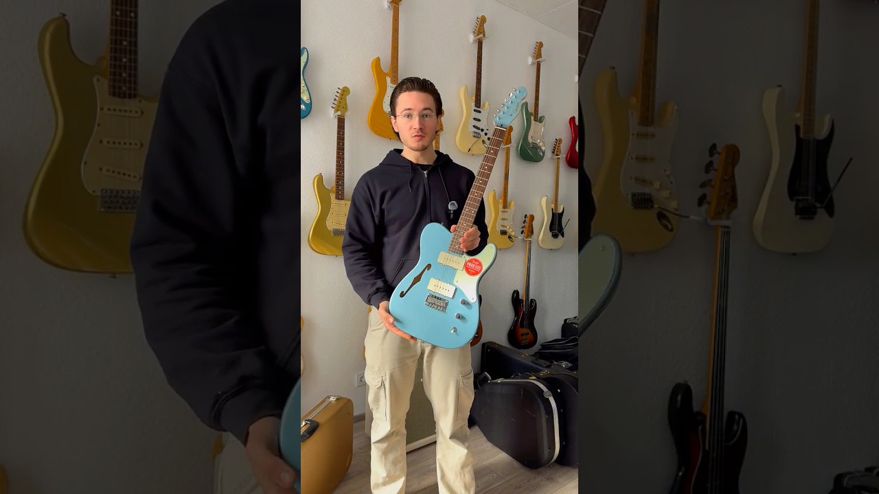 Squier Cabronita Thinline Telecaster 2022 - Lake Placid Blue
