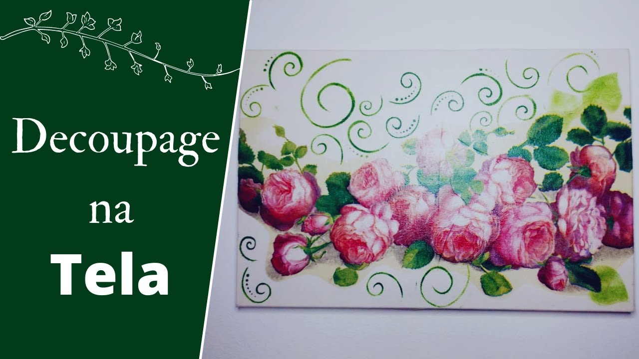 Tela Decorativa com Decoupage - Fácil de Fazer