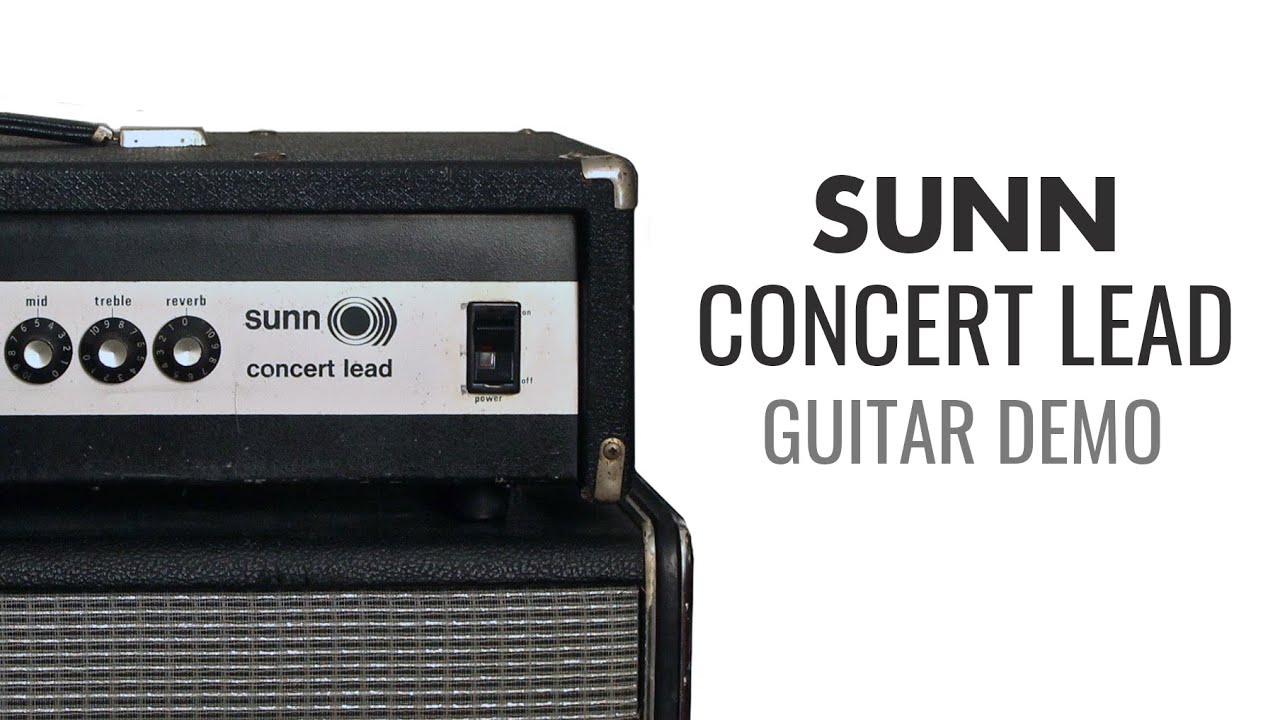 1970s Sunn Concert Lead (Silverface) Amp Sound Demo