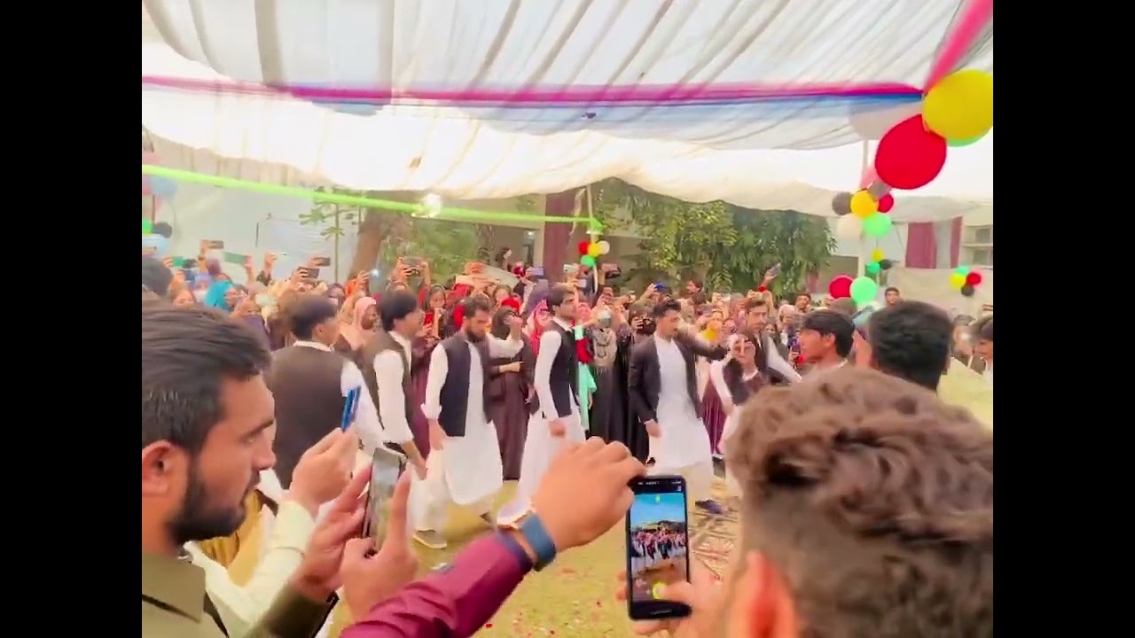 Pushtun students attan at Bahauddin Zakeria University Multan , Punjab.