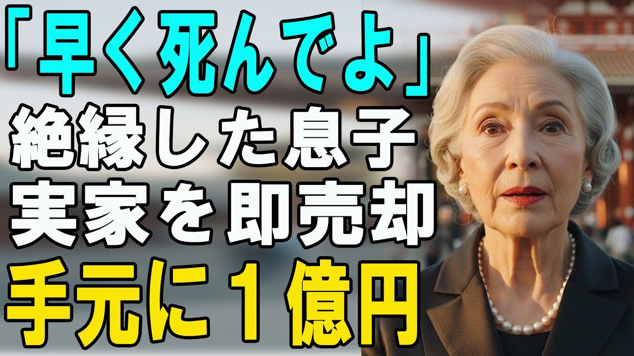 「二度と帰らない」と絶縁した息子「早く死んで遺産よこせ」母「わかった」→実家を8200万で売却し高級老人ホームに入居した結果…【シニアライフ】【60代以上の方へ】