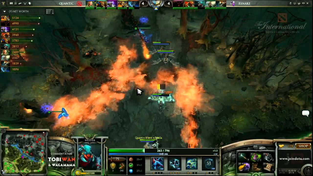 Quantic Gaming vs Rattle Snake Game 1   The International 3 Group Stages   Tobi Wan & Waga