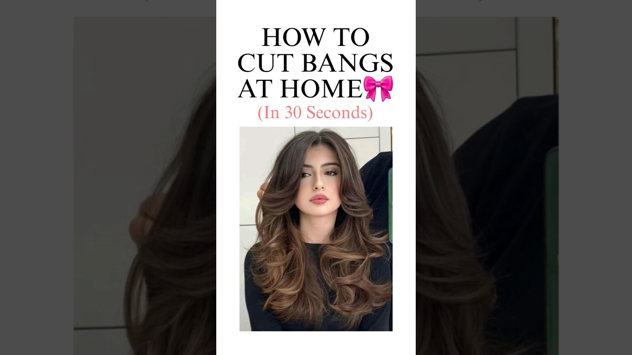How To Cut Bangs At Home🎀✨️😳 #aesthetic #explore #trending #viral #shorts #shortsfeed #beautytips