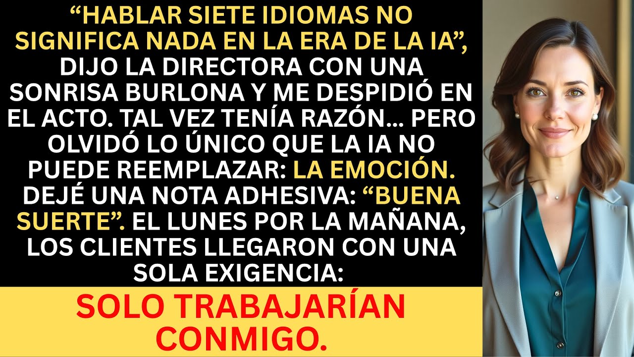 La directora me despidió por 