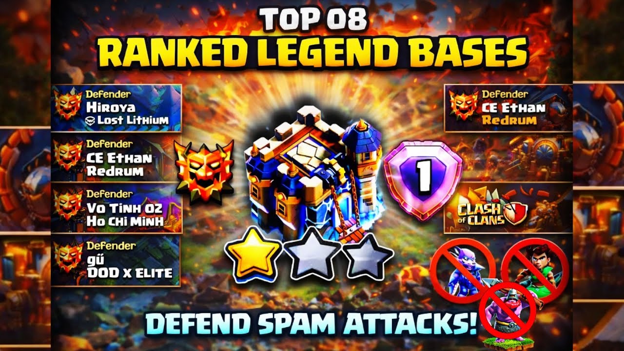 Best TH18 LEGEND BASE LINKS at +5700 Trophies in 2026 | Th18 War Bases | Clash of Clans Base Layouts