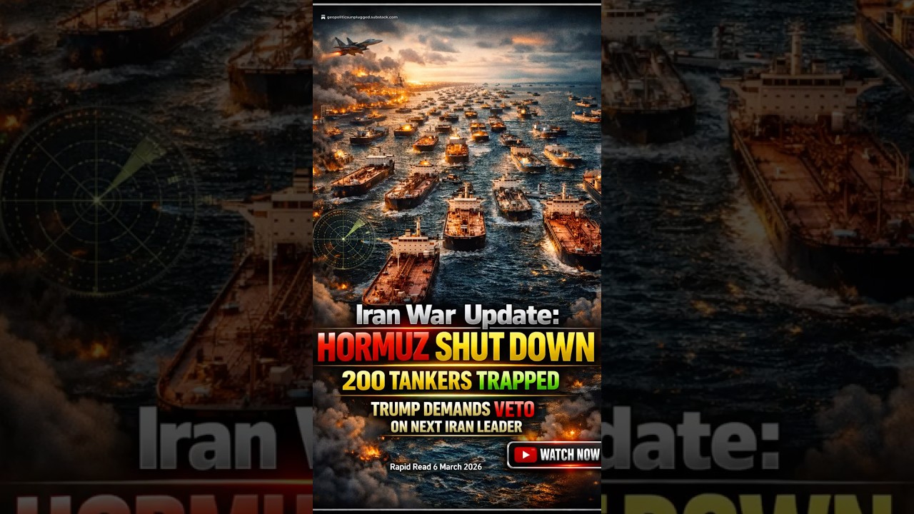 Iran War Update: Hormuz Shut Down; 200 Tankers; Trump Demands VETO on Iran Leader | Rapid Read 03-06