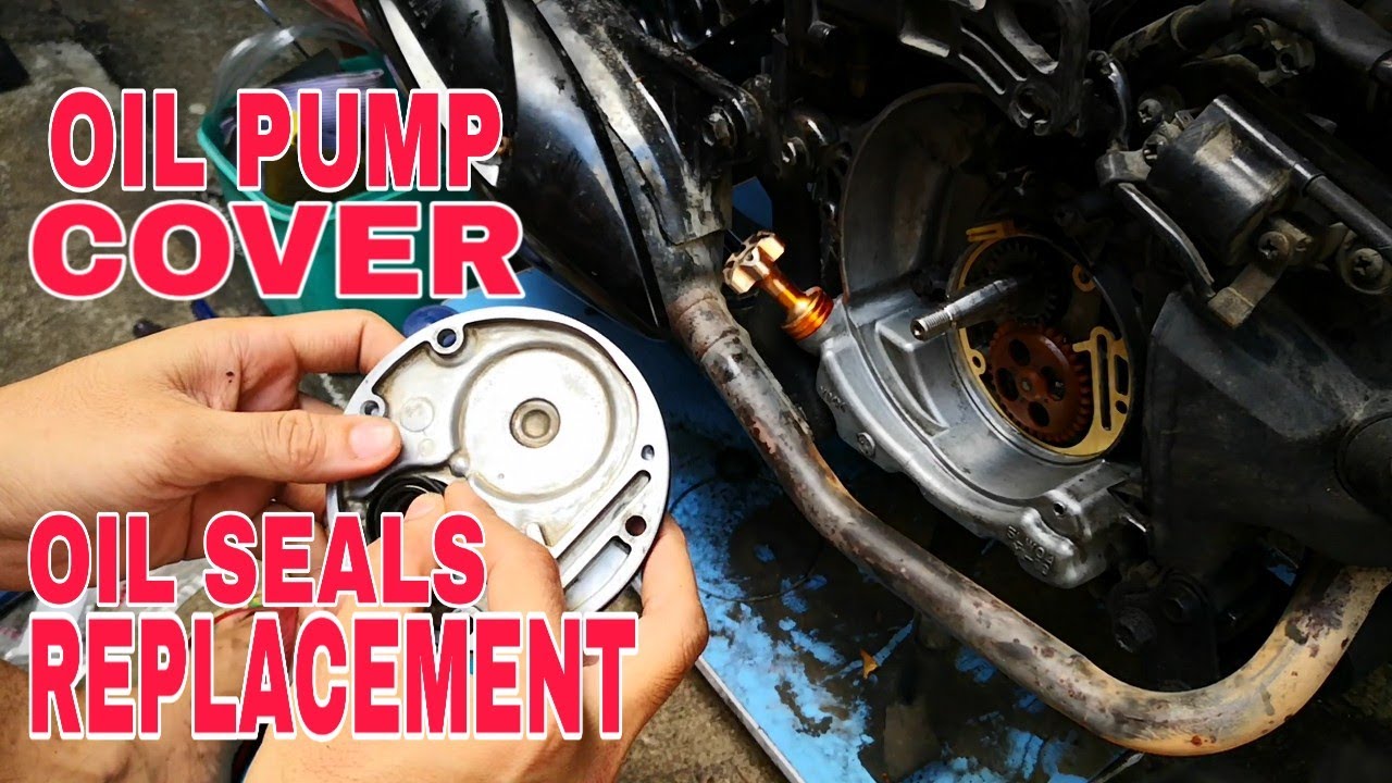 OIL PUMP COVER OIL SEALS REPLACEMENT (YAMAHA MIO SPORTY)
