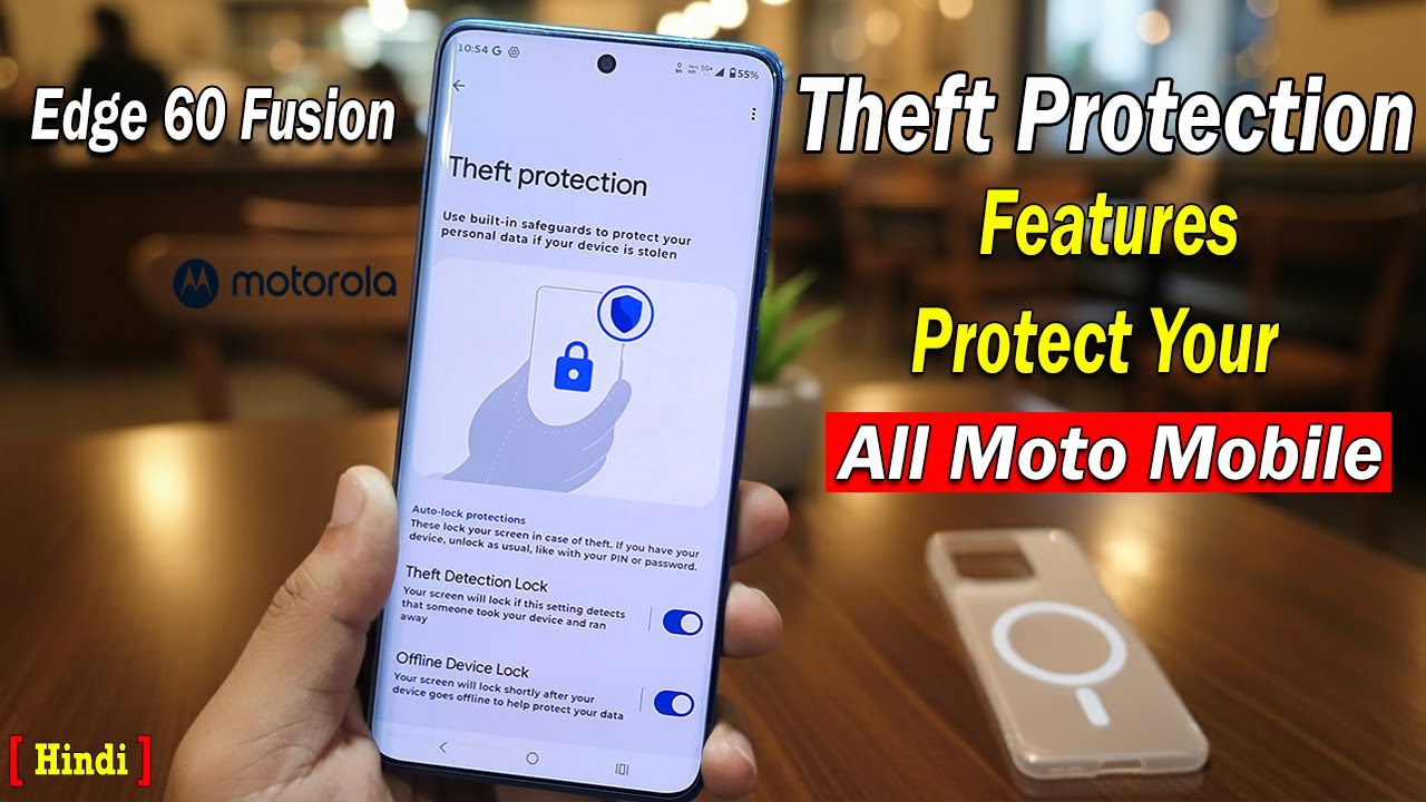 Theft Protection Features in Moto Edge 60 Fusion 5G Mobile | How to Use Theft Protection in Motorola
