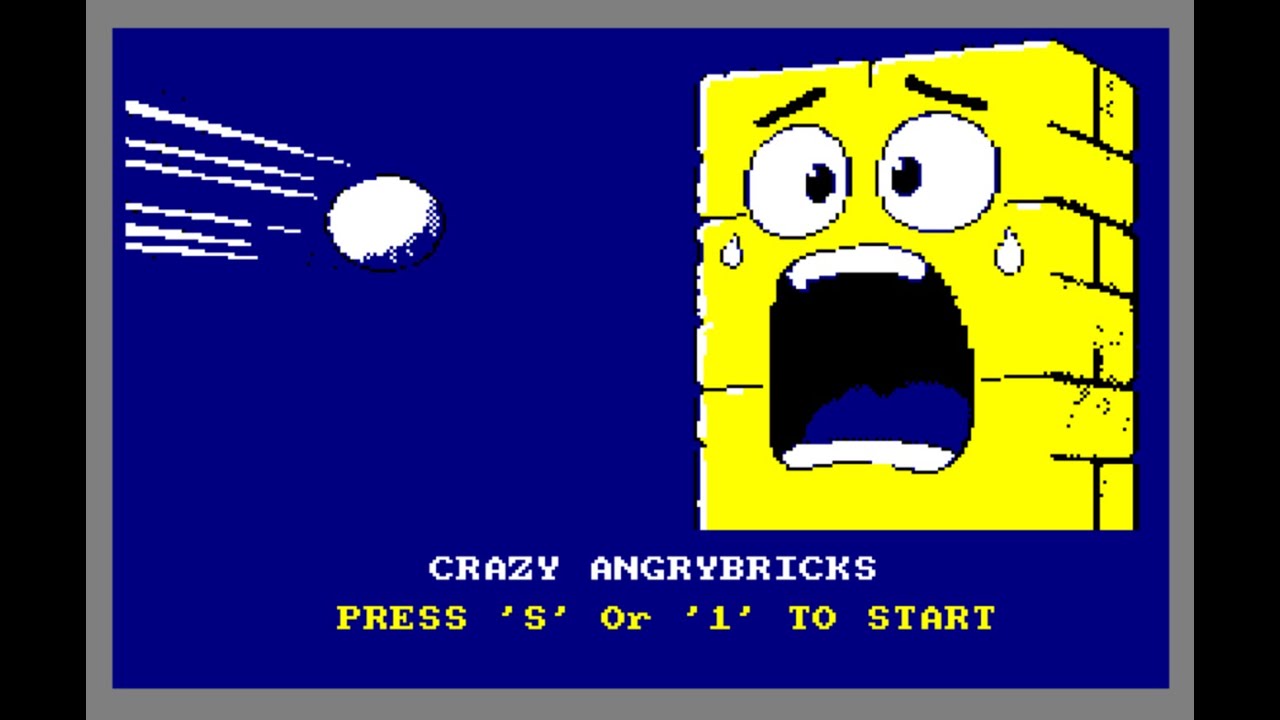Crazy Angrybrics - Amstrad CPC - Short gameplay