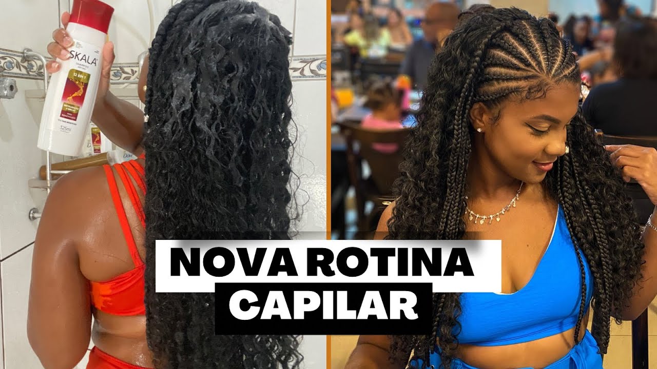 1 SEMANA DO MEU NOVO CABELO - Entrelace + Nagô | Jéssica Braga