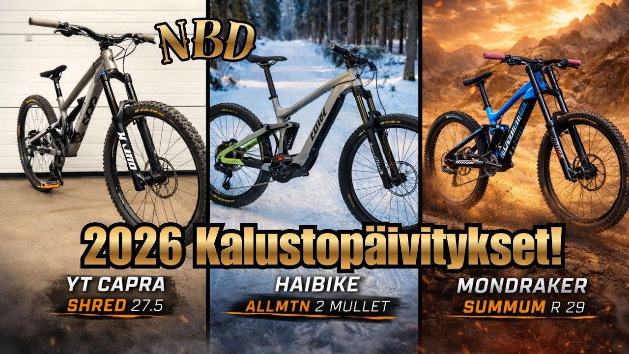NEW BIKE DAY! Kalusto iskussa!! Haibike Allmountain 2 / YT Capra Shred / Mondraker Summum R