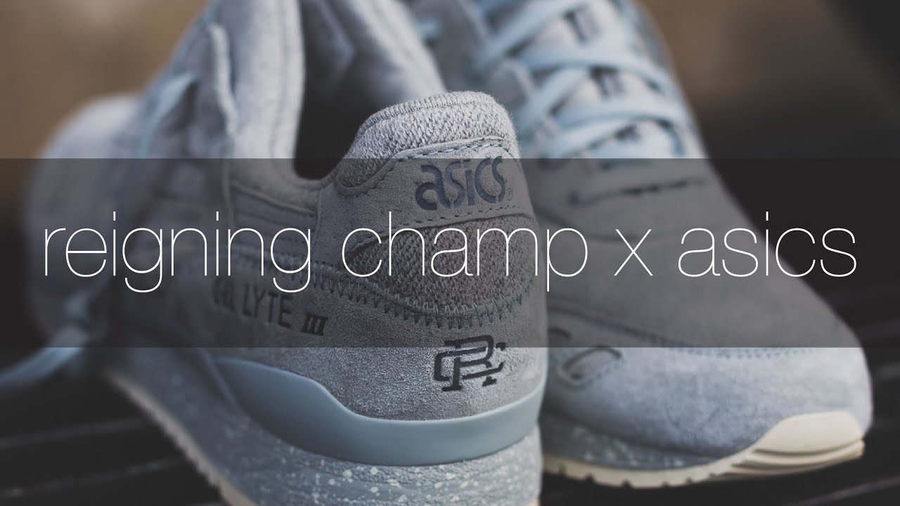 reigning champ x asics: grey
