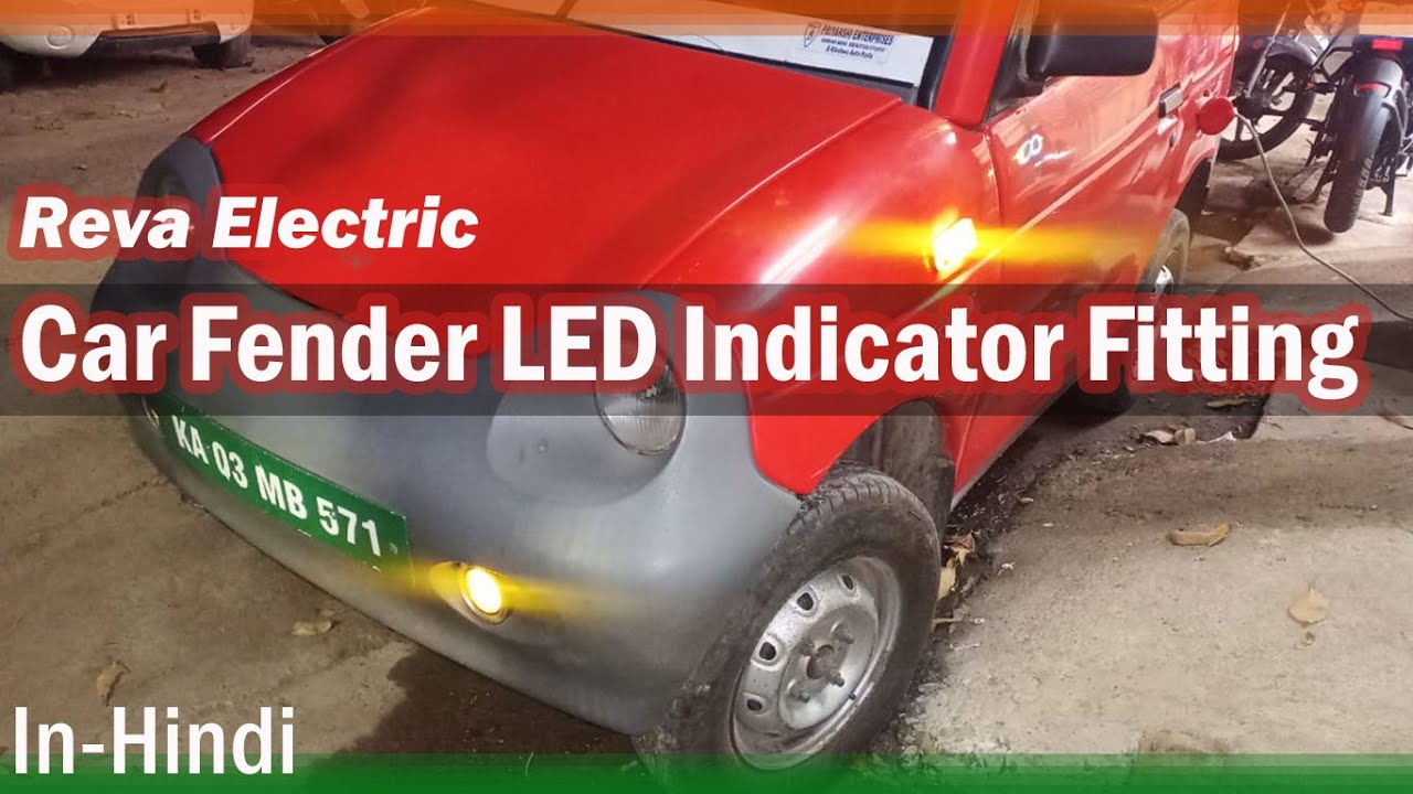 Reva Electric ⚡ Car Fender Indicator Fitting II #Reva #electriccar #craft4model #sriaanevs
