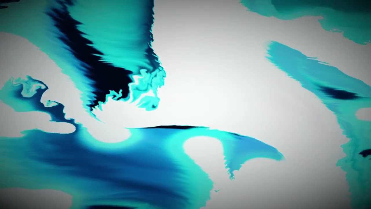 Hypnotic Turquoise Ink in Water 4K | Abstract Fluid Wallpaper 🌊✨