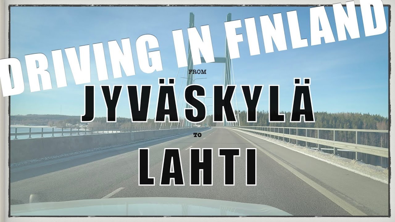 Driving in Finland  - Jyväskylä-Lahti, 4K, 15.3.2025
