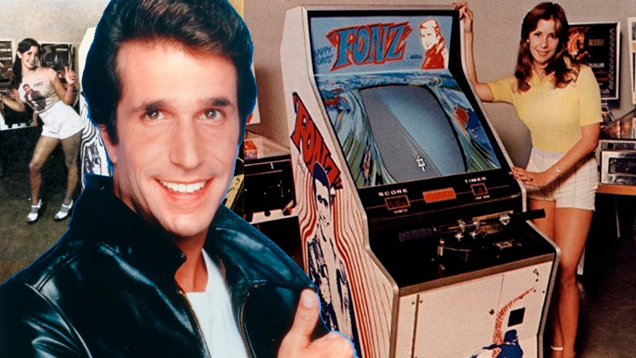 FONZ [SEGA] - Arcade - (1976) First Video Game based on a TV character.