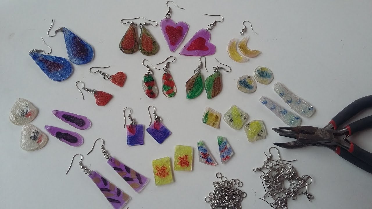 Pendientes con material reciclado de CDs - Tips de felicidad