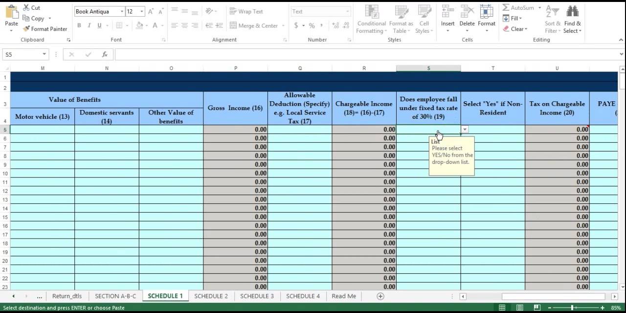 How to file a PAYE Return
