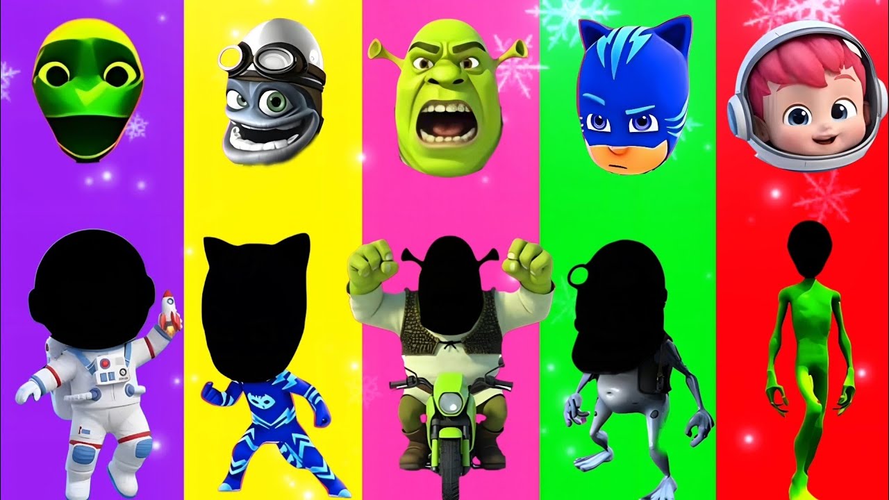 Wrong eyes challenge DAME TU COSITA Funny Puzzle Wrong Eyes / BEBEFINN 🆚 PJ MASKS 🆚 Crazy Frog 