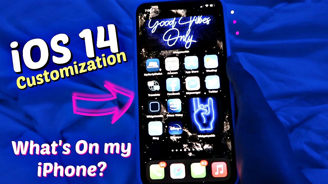 iOS 14 HOME SCREEN Customization | What's on my iPhone || Nessa Grace
