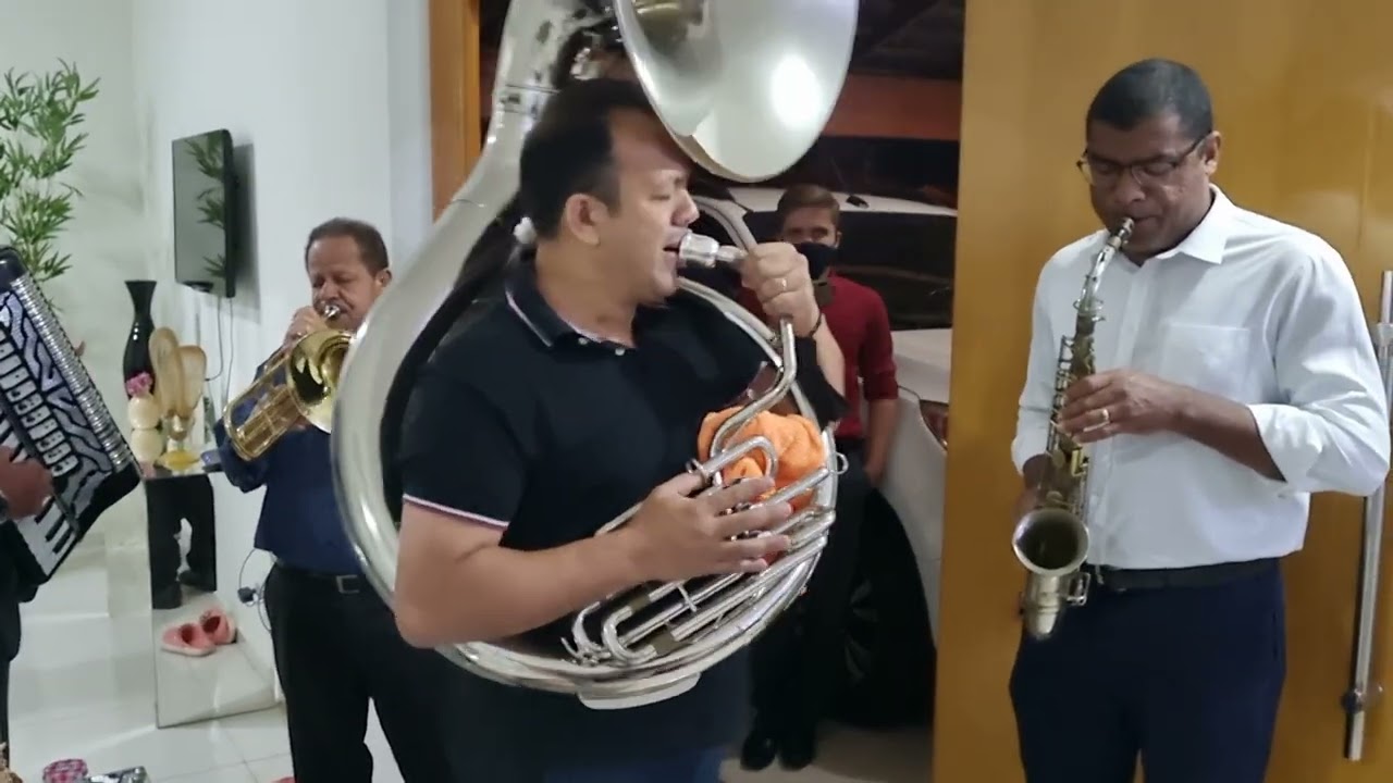 Tocata CCB - Serenata Rio Preto, Samuel, Edson, Fabiano e Jairo no trombone.