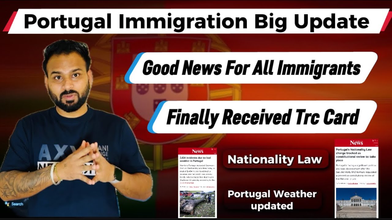 Portugal Immigration Big Update | Good News For All Immigrants | TRC Card Finally Received 