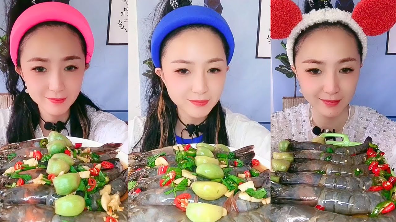 Satisfying Eating Sounds with Colorful ASMR Crunchy Mukbang Compilation 