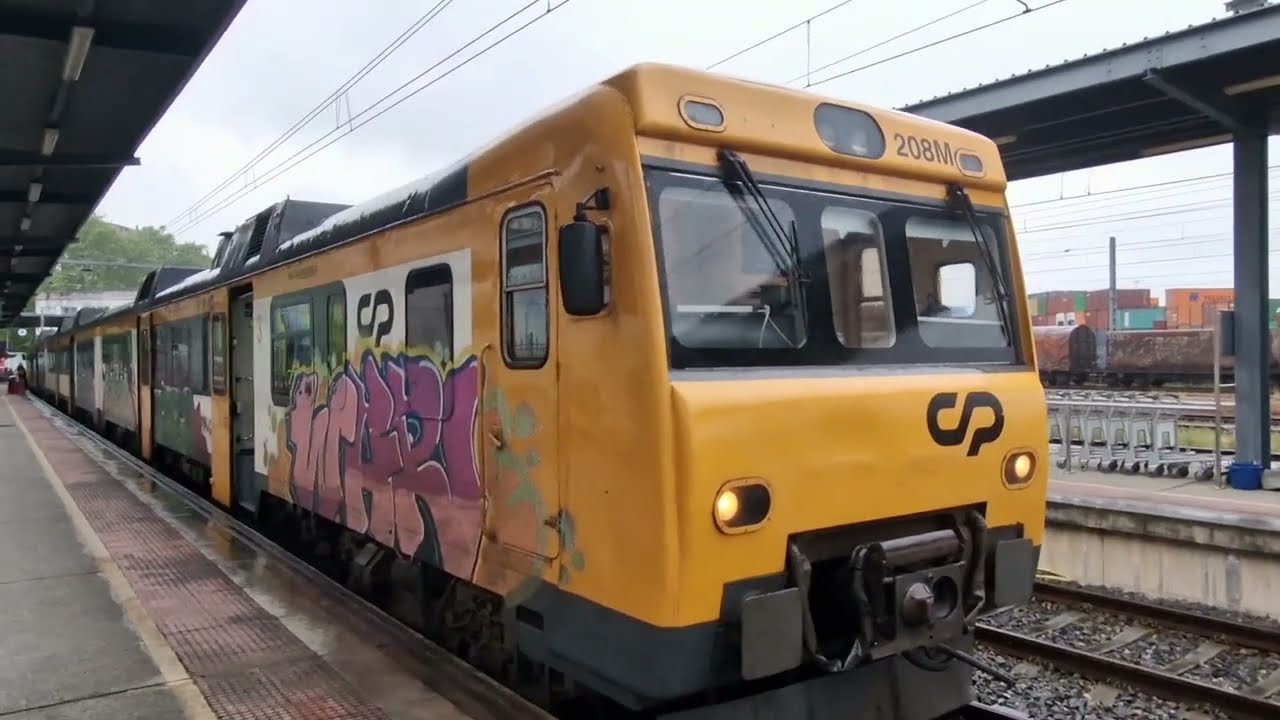 Another international train Spain to Portugal , Vigo - Porto. 