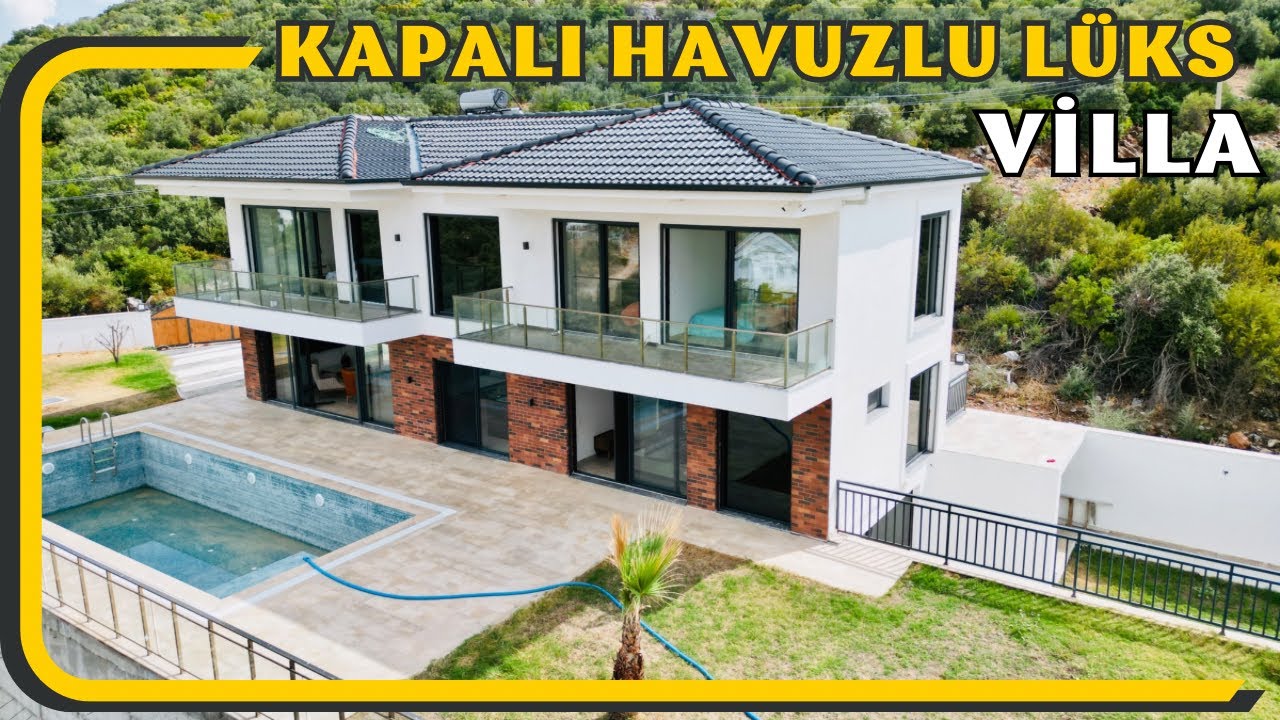 Kapalı Havuzlu Lüks Villa Turu 700 m2 Arsa İçinde Yeşiltepe Manzaralı E-370
