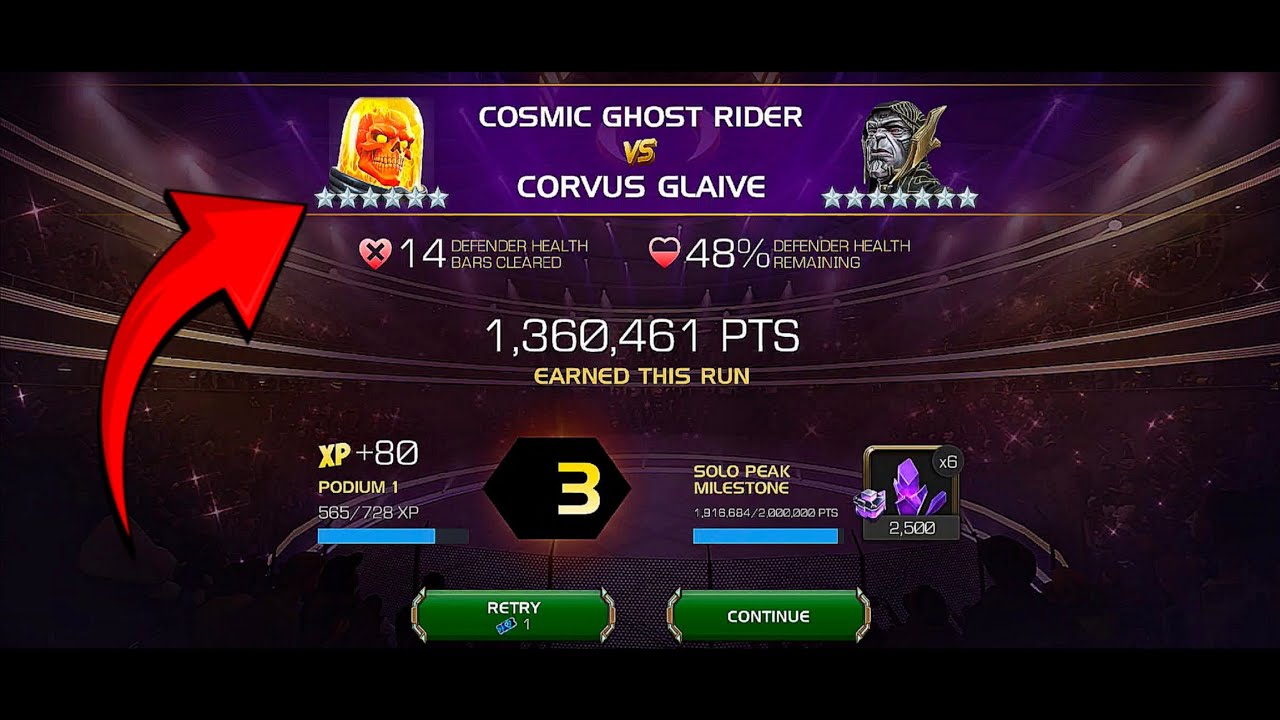 Use your COSMIC GHOST RIDER |Alliance Coliseum| - Marvel Contest of Champions 