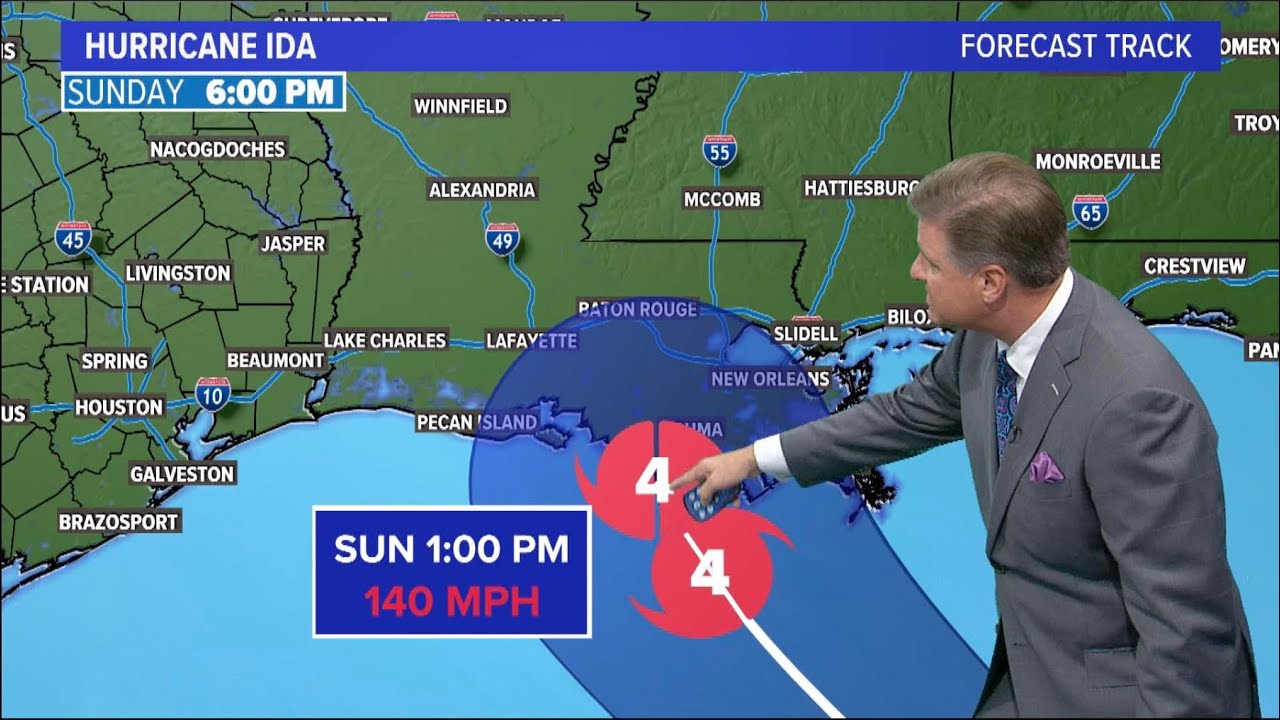 Hurricane Ida could make landfall in Louisiana as a category 4 storm