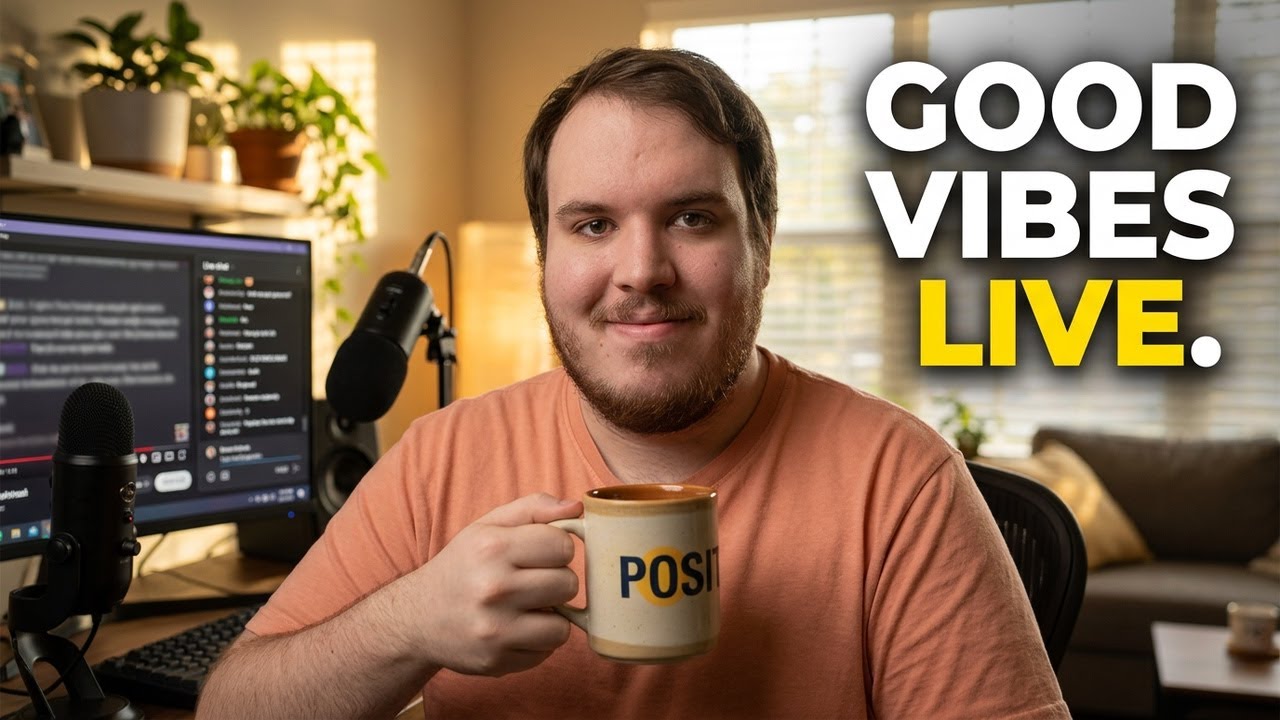live right now - hanging out and spreading positivity