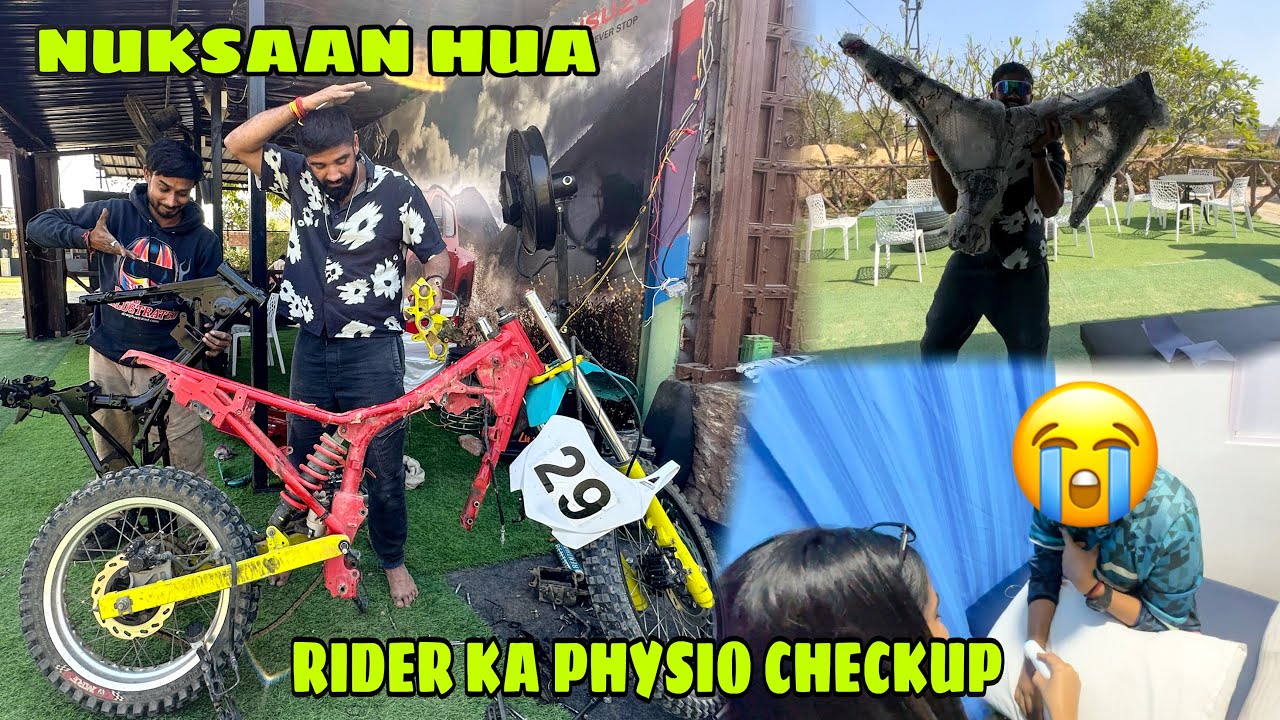 HERO XPULSE KI CHASIS ITNI KAMJOR🥺THODE SE JUMP ME HI TOOT GAI😭