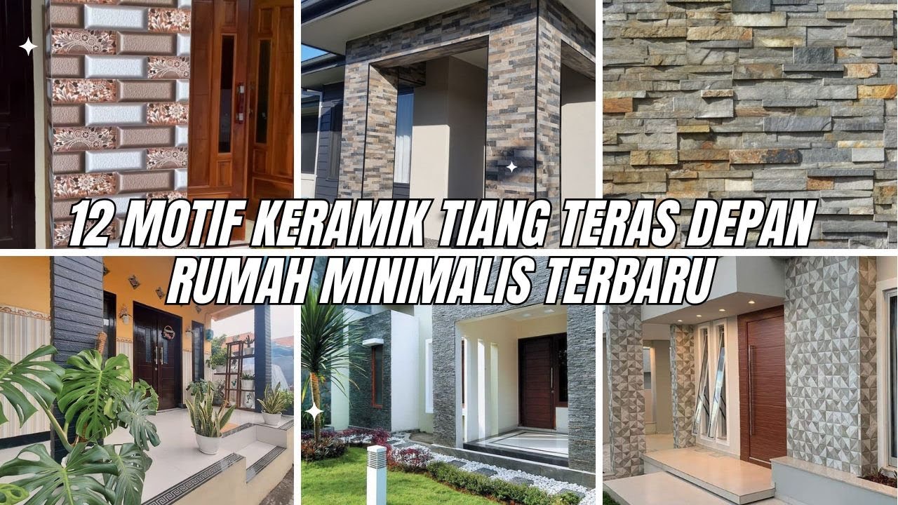 12 Model Motif Keramik Tiang Teras Depan Rumah Minimalis Terbaru