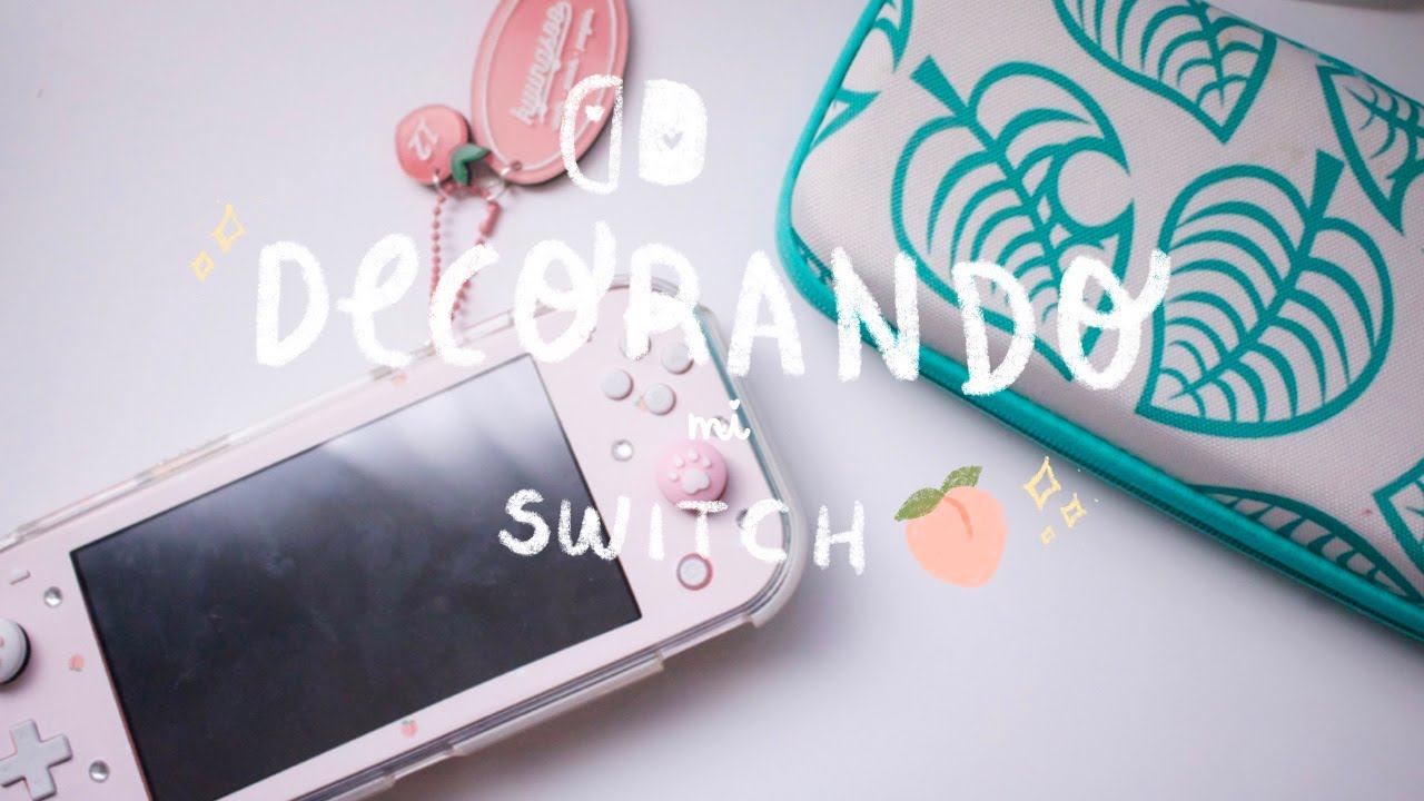 decorando mi nintendo switch lite