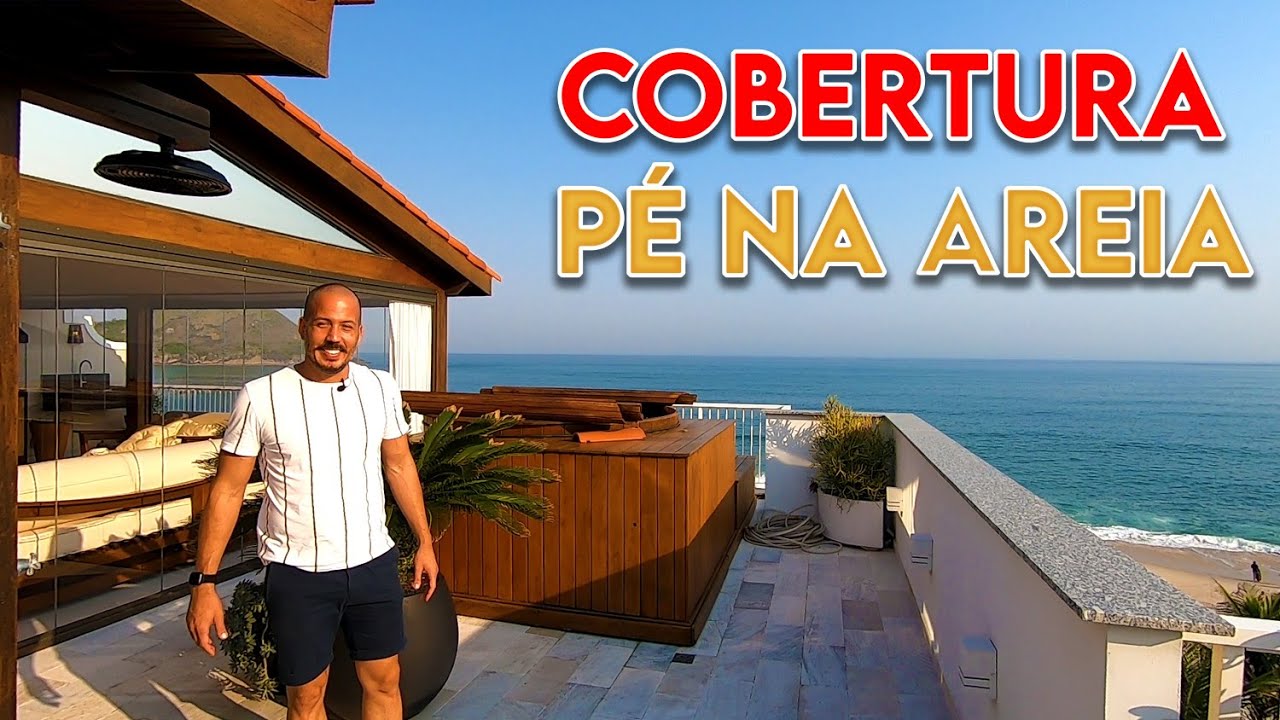 EXCLUSIVA COBERTURA LINEAR PÉ NA AREIA C\ VISTA PARADISÍACA! | MULLER IMOVEIS RJ | TOUR CASAS