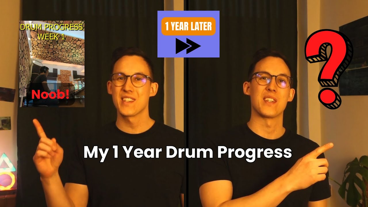 My 1 year drum 🥁 progress as a adult beginner.  What I would do different?