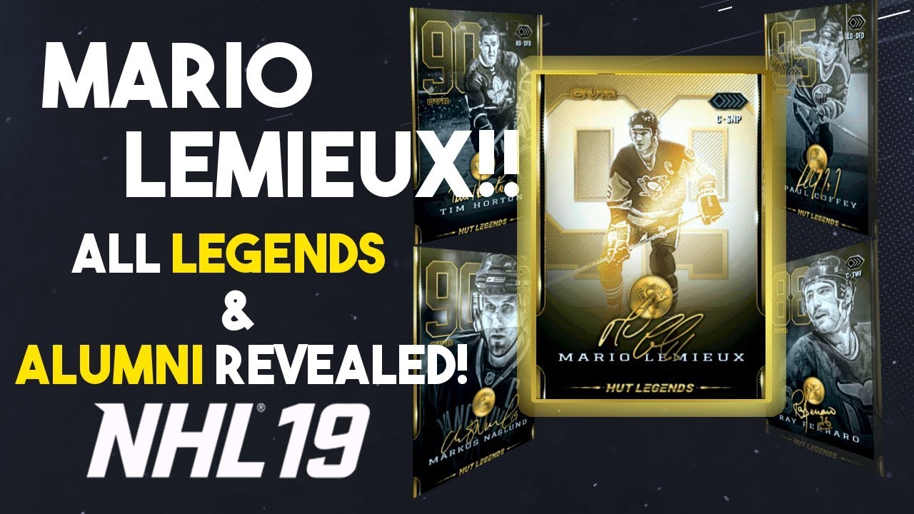 LEMIEUX RETURNS! ALL LEGENDS AND ALUMNI IN NHL 19 HUT!