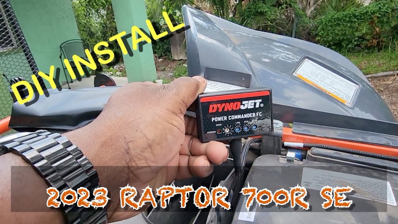 INSTALLING DYNOJET POWER COMMANDER FC ON MY 2023 RAPTOR 700R SE