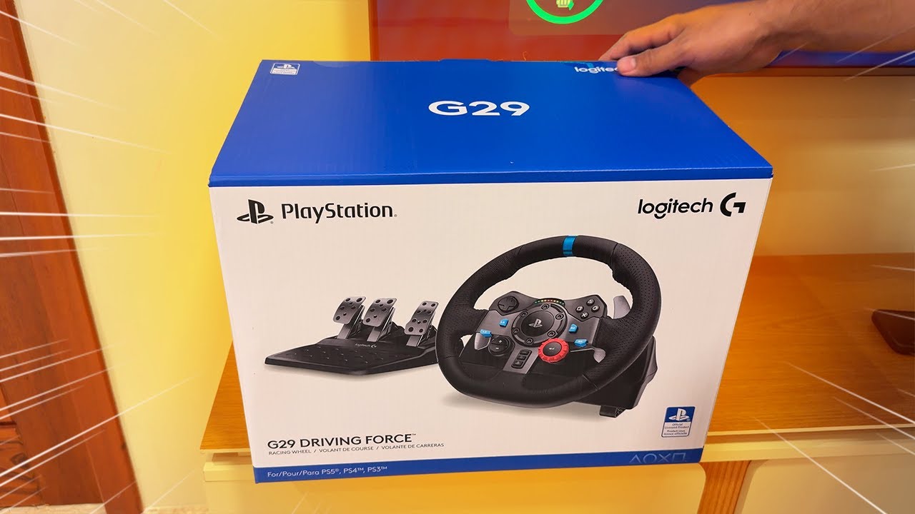 Logitech G29 no PS5 — Unboxing e Primeiras Impressões de um Volante Incrível!