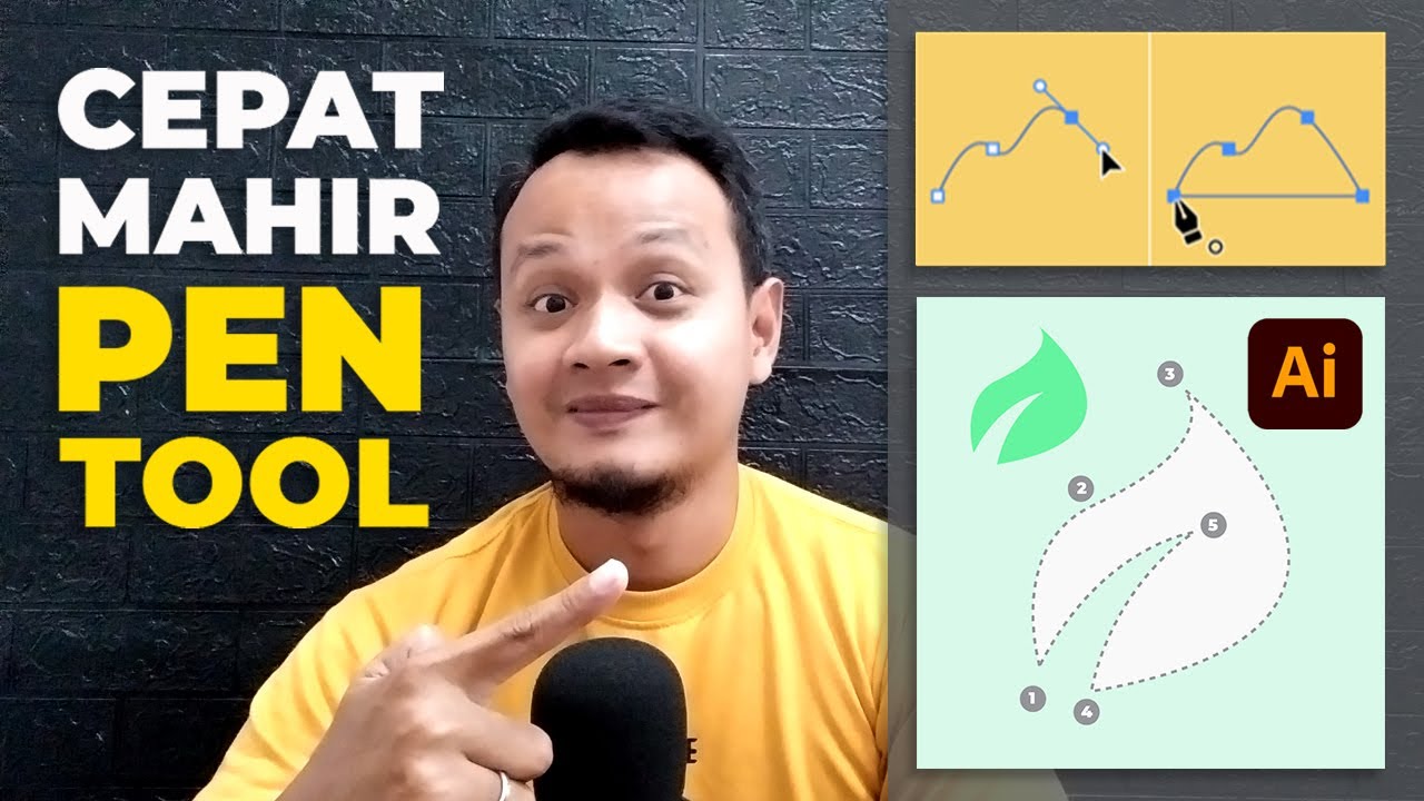 Cara Mudah Belajar Pen Tool ✍ Tutorial Adobe Illustrator 2023